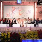 Poets on the stage of Mushaira Jashn-e-Bahar 2018